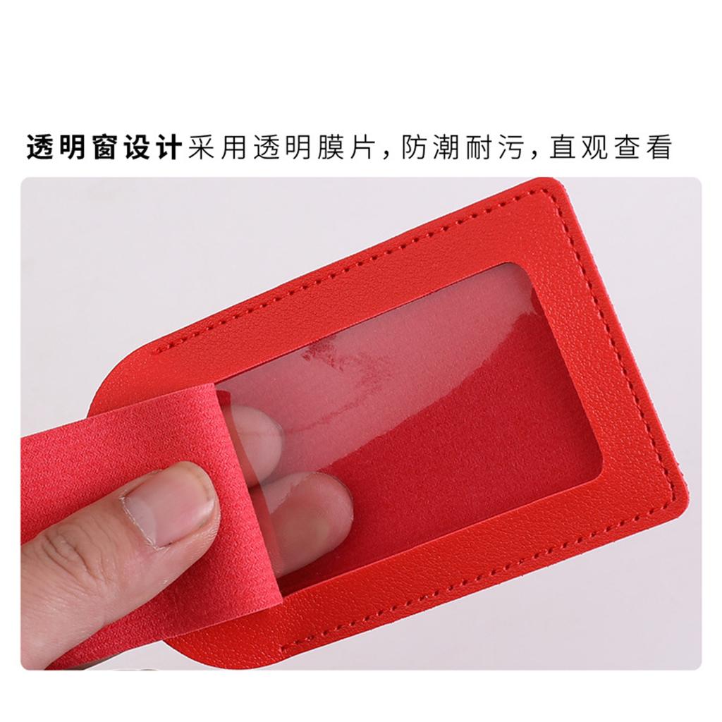 Thickened PU Leather Luggage Tag with Flip Cover Durable Identification Tag for Travel Suitcase Bags and Backpacks