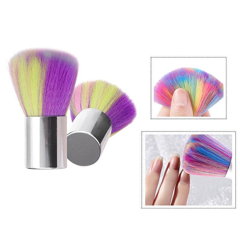 

Мягкая щетка для чистки ногтей Rainbow Uv Gel Powder Dust Remover Cleaner Brush Tools
