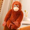 Gorilla Doll Plush Toy Long Arm Monkey Doll Long Arm Orangutan Backpack Satchel Female