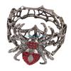 HX6F Mysterious Arachnid Theme Gothic Bracelet Rhinestones Decorated Accessory GiFT