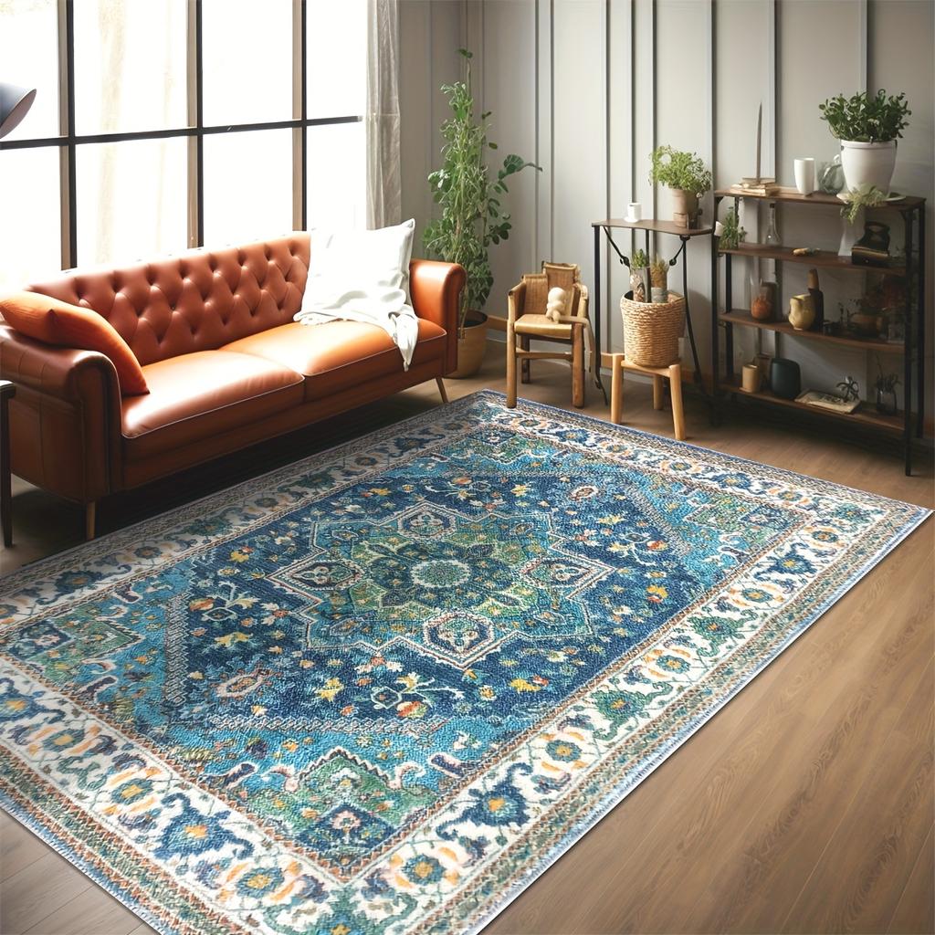 Koberec v bohémském stylu pro vilu, perský evropský vintage marocký styl, americký obývací pokojový koberec, obývací pokojová rohož, deka na pohovku a konferenční stolek,