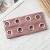 Fashion Ribbed Headbands with Metal Ring Details Stylish Stretch Hair Bands for Women Girls Casual Streetwear Hair Accessories