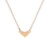 Metal love necklace European and American simple versatile jewelry women's personality temperament fashion metal peach heart neck