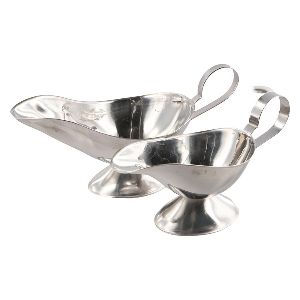 Stainless Steel Gravy Black Pepper Spice Sauce Plate Seasoning Cup Ketchup Container Sauce Boat