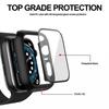 Vidro temperado + capa para Apple Watch 9 8 41mm 45mm 42mm 38mm PC bumper protetor de tela caso iWatch série 7 6 5 4 se 44mm 40mm