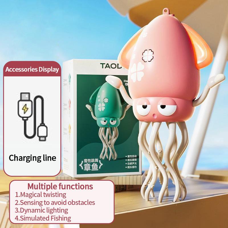 Electronic Dancing Squid Toys Magical Dancing Jellyfish Led Glowing Light Music Playful Dancing Octopu Best Kids Festival Present