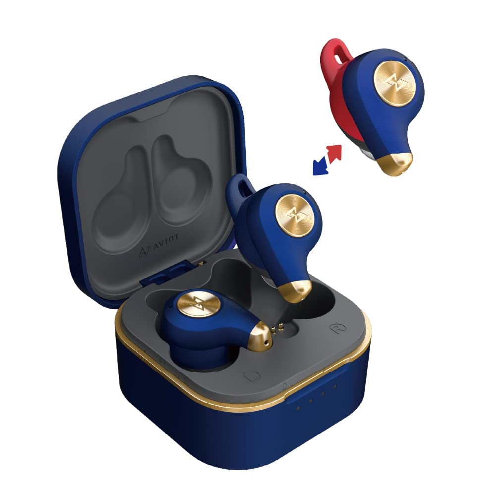 

AVIOT Wireless Noise Interchangeable Ear True Wireless Bluetooth with Single Ear Up to 34 Hours of Cute Ambient Sound IPX4 Waterproof Lazuli TE-D01q2