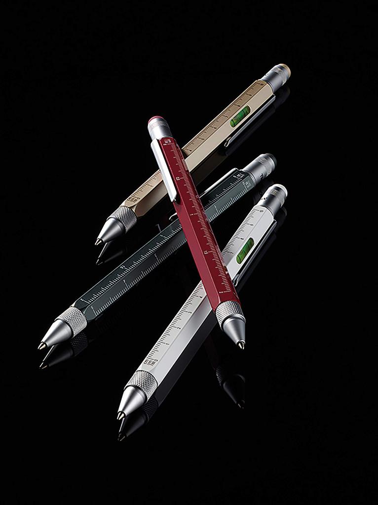 TROIKA Multi Ballpoint Pen Construction Metallic Gray PIP20/TI