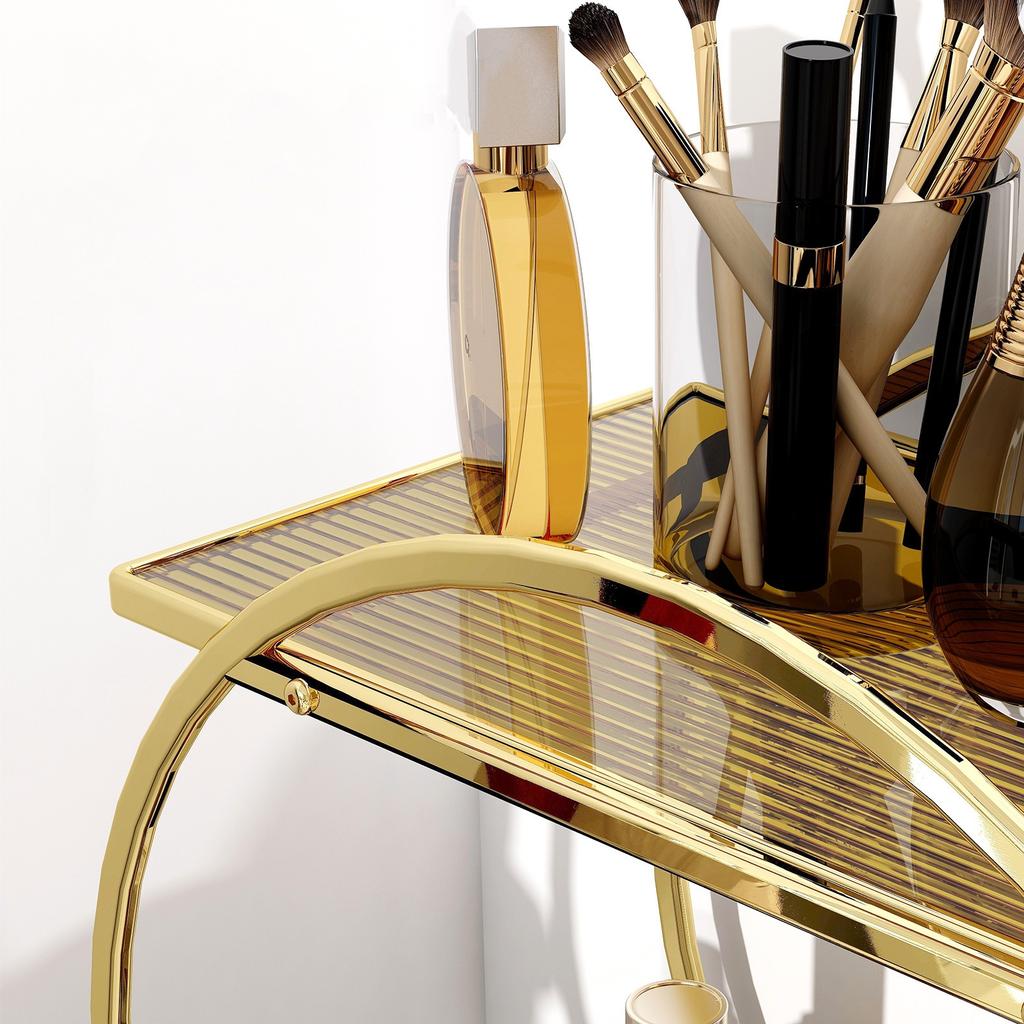 Household cosmetics and skincare storage rack household dressing table bathroom sink desktop large capacity storage rack