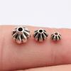 Round Ball Spacer Beads Sphere Shape Antique Bronze Jewelry Making String Beads Decoration Style Loose Spacer Beads