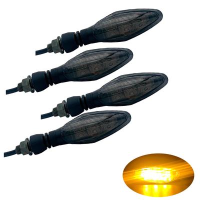 MGM Turn Signal, E-Mark Certified, Vehicle Inspection, Set of 4, Universal LED for Motorcycles,