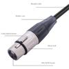 Audio Converter Adapter Cable 3.5 3.5mm Female To XLR 3Pin Female Microphone Adapter Cable Stereo Audio Cable