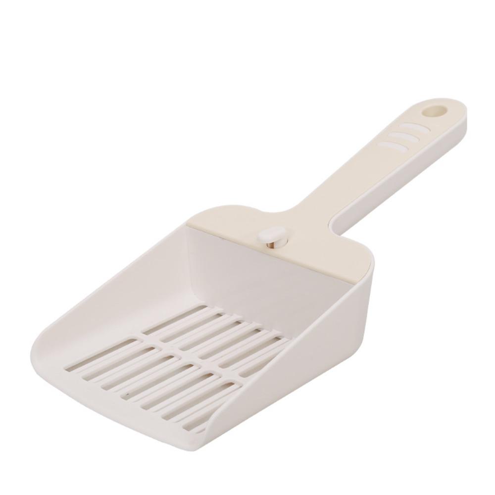 Hanging Feature Cat Feces Scoop Adjustable Hole Pet Waste Picker Pet Cleaning Supplies белый