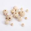 Set of 20 Smiling Wood Beads Creative DIY Crafts Accessories Wood Material