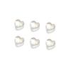 20Pcs/Lot 12*12.3mm Small Flowers Heart Leaves Glass Loose Beads for Jewelry Making Handmade DIY Bracelet Necklace Accessories