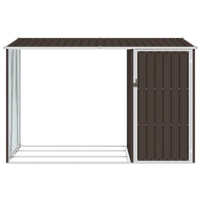 VidaXL Garden Wood Shelter Tool Storage Hangar Log Cabin Storage Shed Outdoor Brown 46296