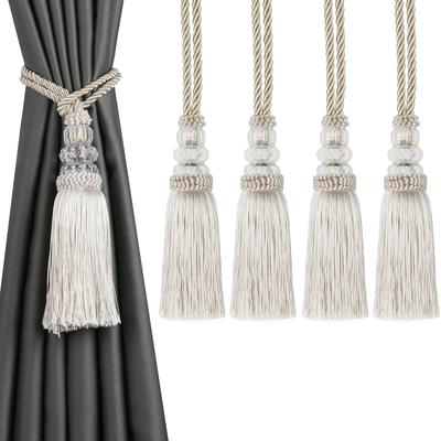 1PC Curtain Tassel Tieback Curtain Holder Tiebacks with Plastic Ball Accessory Curtain Tie Backs Bandage Rope Decorative