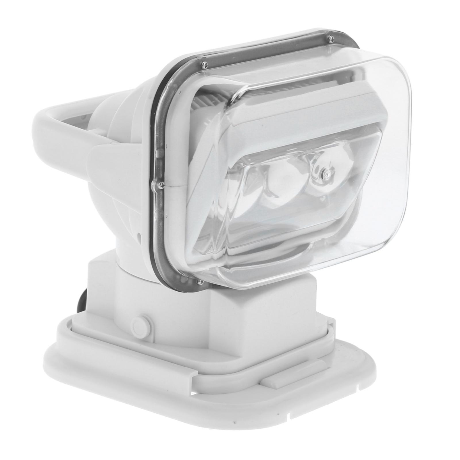 

60W LED Searchlight Remote Control 360 degrees Adjustable 4800LM White Search Lamp IP67 Rainproof