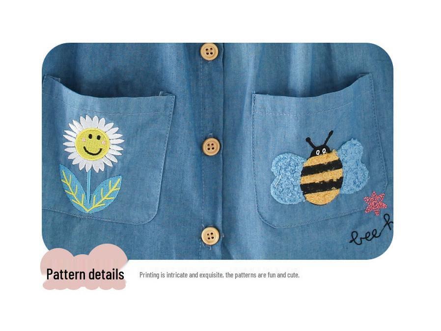 Spot Malwee Summer Dress: Stylish European & American Princess Dress for Little Girls