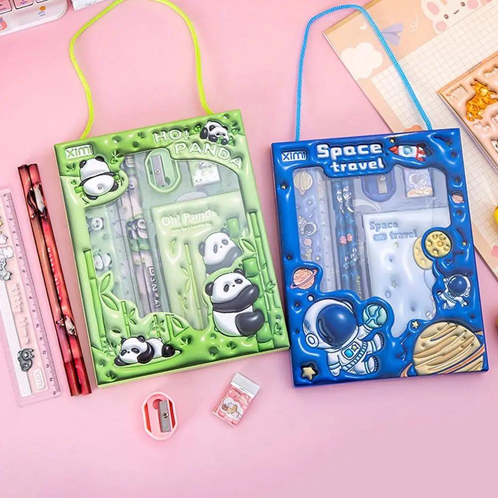 6 In 1 Stationery Set Primary School Children Learning Gift Box Pencils Kindergarten Birthday Gift Prizes Study Stationery Set