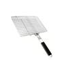 Extragroßer 32CM Metall-Grillkorb für BBQ-Party Hitzebeständiges Kochgitter Geeignet für Steak Garnelen Gemüse