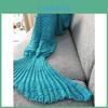 Mermaid Tail Throw Blanket With Acrylic Material For Kids And Adults Perfect For Spring And Fall