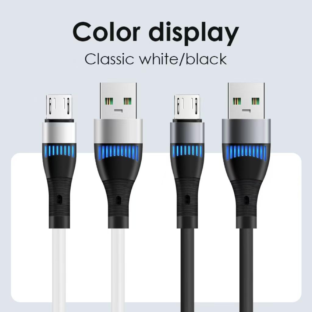Fast-Charging Glow USB Cable for Apple, Android, and Type-C Devices