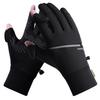 Winter Gloves Flip Fingers Touch Screen Silicone Anti-Slip Outdoor Fleece Cycling Gloves Keep Warm