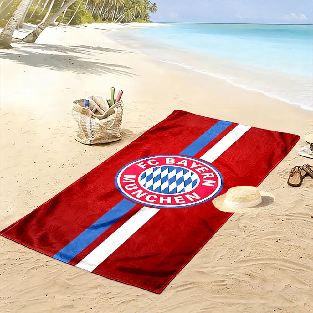 Asciugamano Rosso FC Bayern München Design Un must-have per la spiaggia e i viaggi
