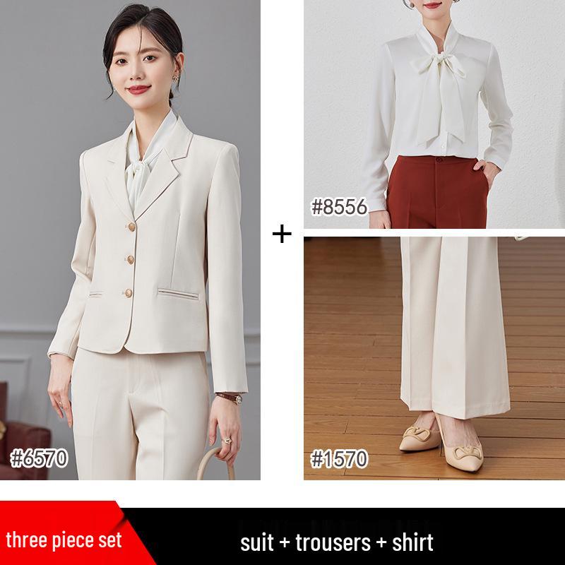 Women's Autumn 2024 Professional Suit Set – Short Blazer Jacket for Formal Work