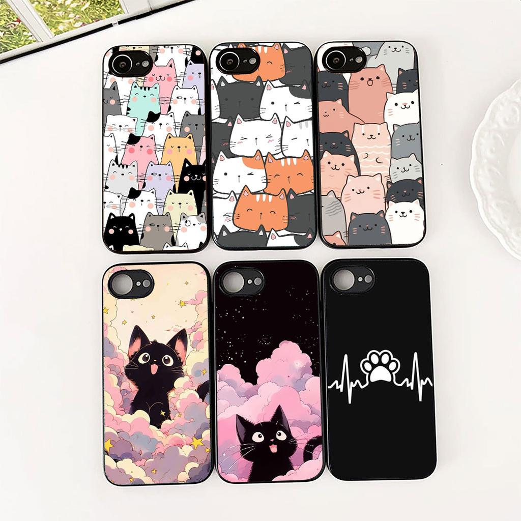 Protective Cover for Apple iPhone 12 13 Pro XS Max Mini ProMax X XR Air 13Pro Casing Phone Case Anime Kitten Cat Cartoon