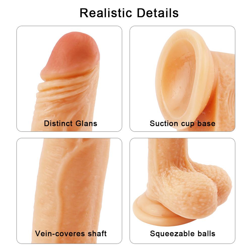 Dildo Adult Toys Erotic Soft Strong Suction Cup Dildo Anal Butt Plug Realistic Penis G-spot Orgasm Sex Toys for Woman Men