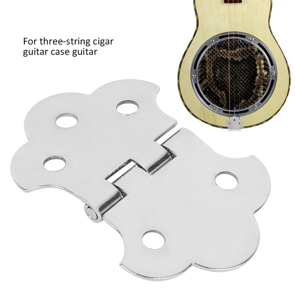 Metal Guitar Tailpiece Musical Instrument Accessory Silver for 3String Cigar Box Guitars