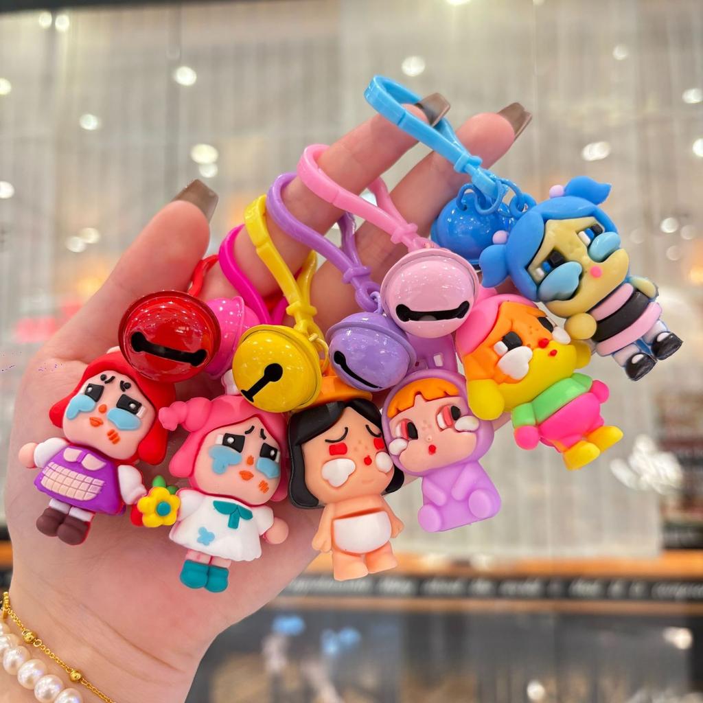 Cartoon Crying Baby Doll Keychain Gift Pendant Blind Box Pendant Student Bag Keychain Pendant