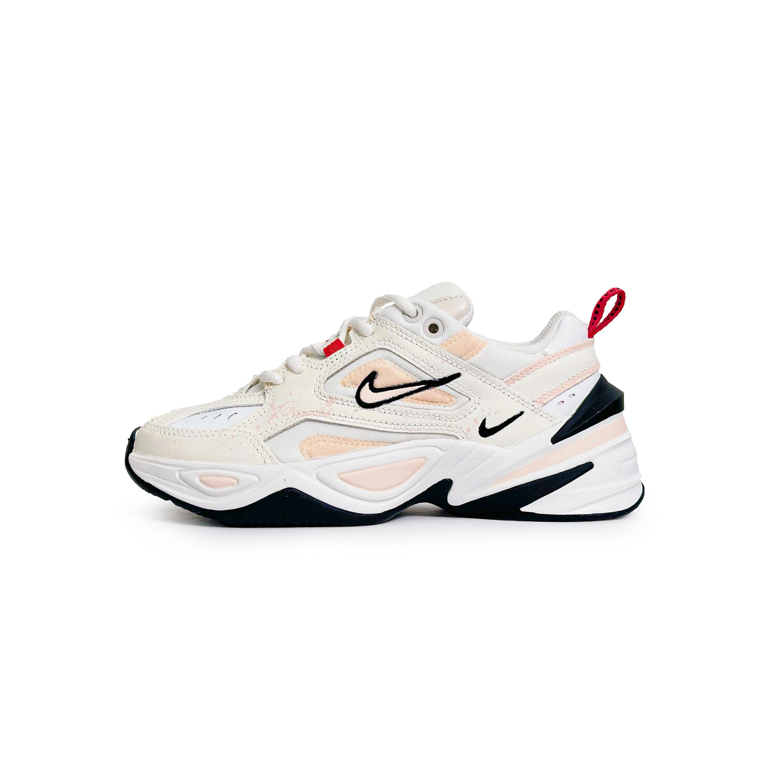 

Nike M2K Tekno Cream Apricot Soufflé, Soft And Adorable Low top Chunky Sneakers Women s Beige Orange AO3108-205(Team1926-) 38