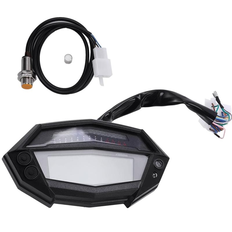 A03Z-Motorcycle Gauge LCD Speedometer Adjustable Color Tachometer Gauge For Kawasaki Z1000