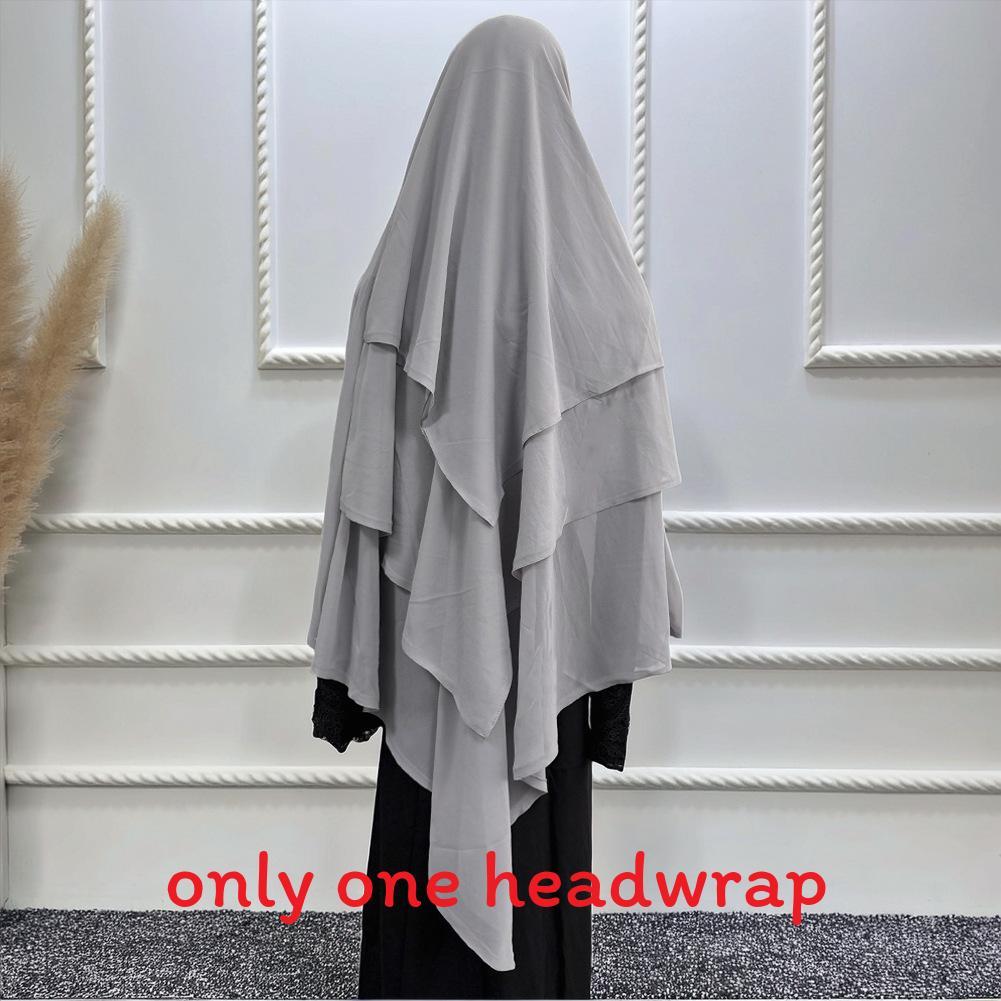 

Loriya Fashionable Chiffon Headscarf With Windproof And Thermal Features For Casual Outings Light Gray