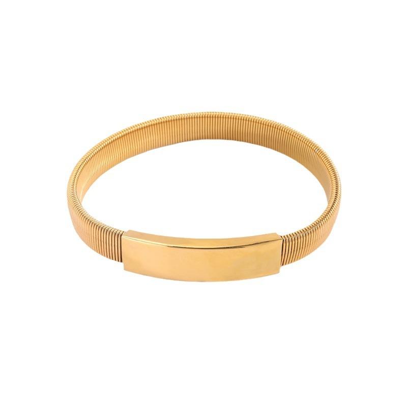 Titanium Steel , Elastic Curved , Girls' Advanced Sense of Fashion and Simplicity, Non-fading K Temperament Versatile