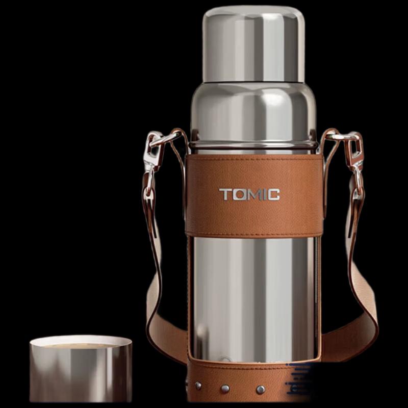 TOMIC Pure Titanium Tea Infuser Bottle with Ceramic Liner