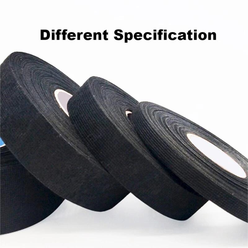 15 Meters Black Three Widths Of Fleece Tape High Temperature Automotive Wire Harness Tape Insulation Electrical Electrical Tape