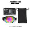 Acrace Ski Snowboard Glasses Wide Field of UV One Size Fits Most Goggles, Dual-Layer Lens, Goggles, Compatible, Anti-Fog, Unisex, 180° View,