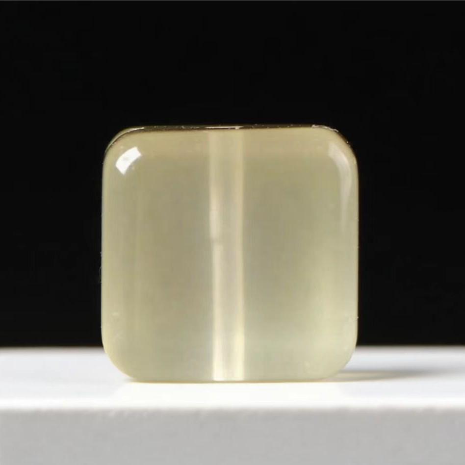 Citrine Yellow Lemon Cube Beads for DIY Jewelry