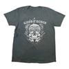Guns N Roses Skull and Guns Graphic TShirt Mens Black Rock Band Tee Unisex T-Shirt