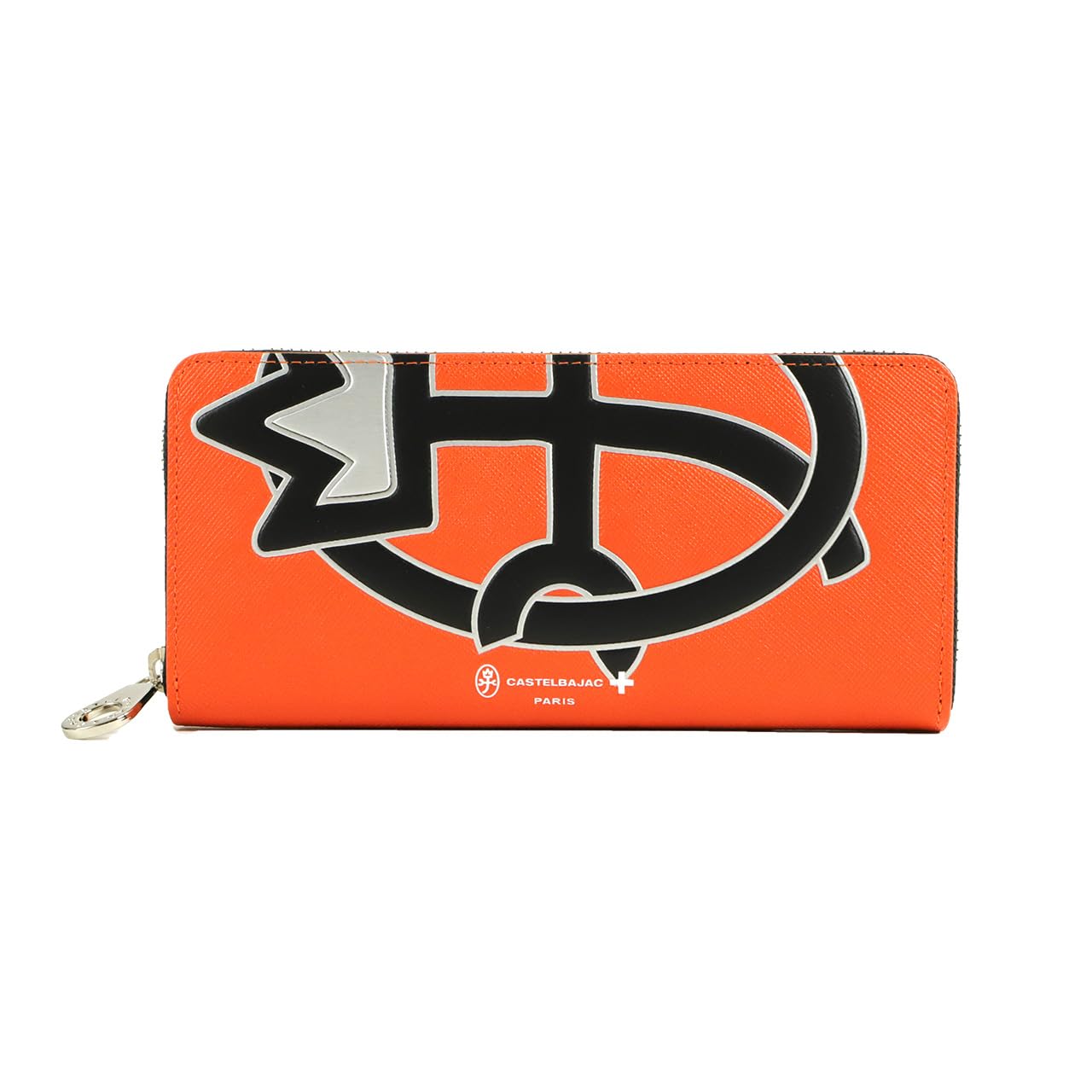 

Round zipper long wallet with coin purse Upra 054624 Orange [Castelbajac] помаранчевий