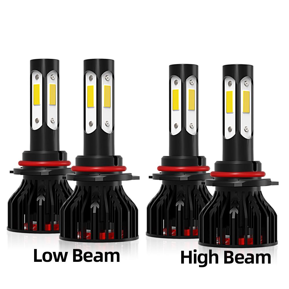 2/4Pcs LED 180W Bulbs 9005 9006 6000K Car Headlight Auto Lamp For Honda Civic 2004 2005 2006 2007 2008 2009 2010 2011 2012-2015