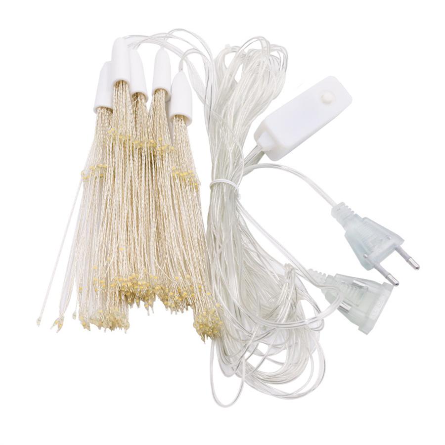 5 IN 1 Plug in Firework Lights 600 LED Starburst Lights Outdoor Christmas Garland LED Twinkle Fairy Light for Tent Porches Decor