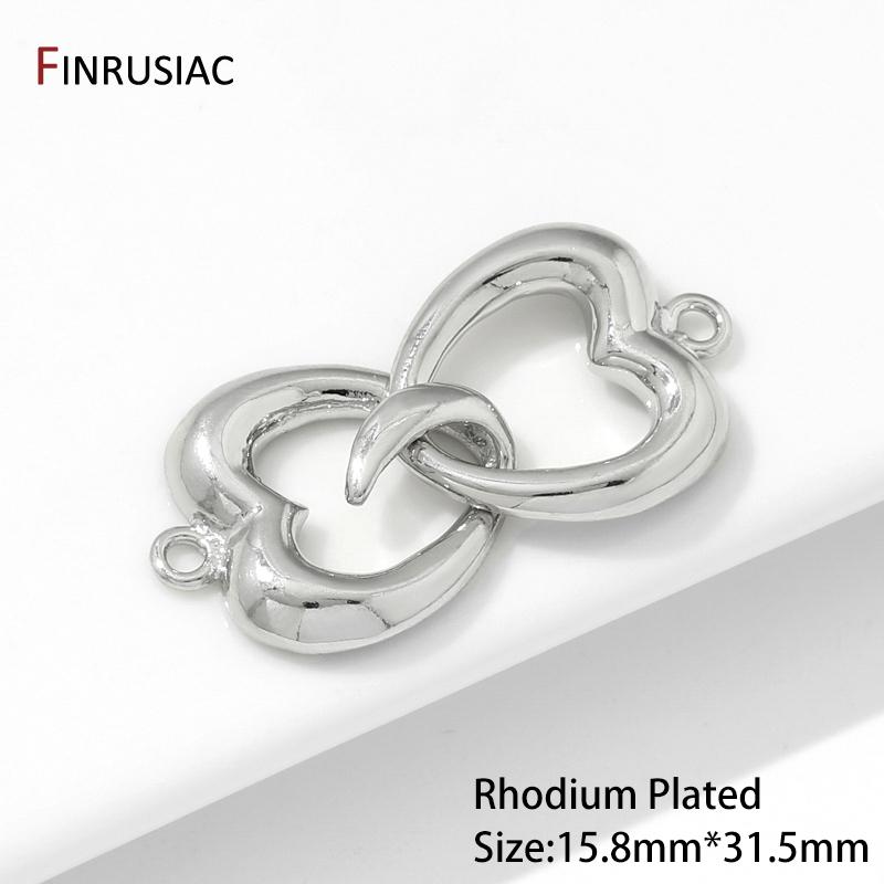 

Rhodium Plated Brass Hollow Heart Hook Clasps,Multi-Strand Pearl Clasps Connector For DIY Jewelry Making Finding Accessories 1 Set