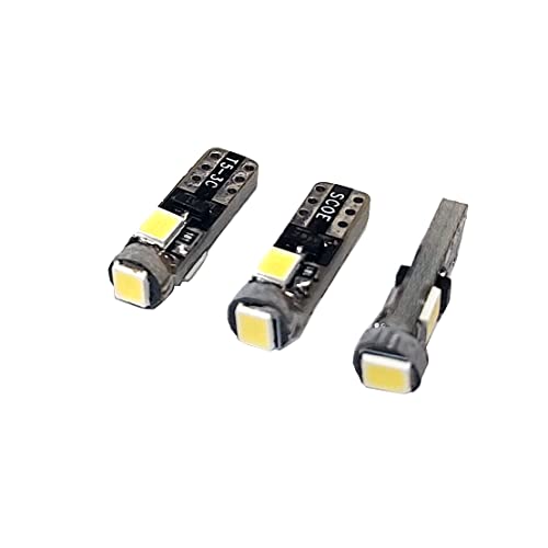 

Светодиодные лампы T5 без полярности, только 24 В, набор из 3 шт., белые, высокой яркости, 3-светодиодная лампа, панель счетчика, панель кондиционера, лампочка счетчика, лампочка панели, да