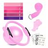 9Pcs/Set Yoga Fitness Kit with Pilates Ring Yoga Ring Ball Grip Socks 5 Booty Resistance Band Stretching Belt Home Gym Fitness Equipment