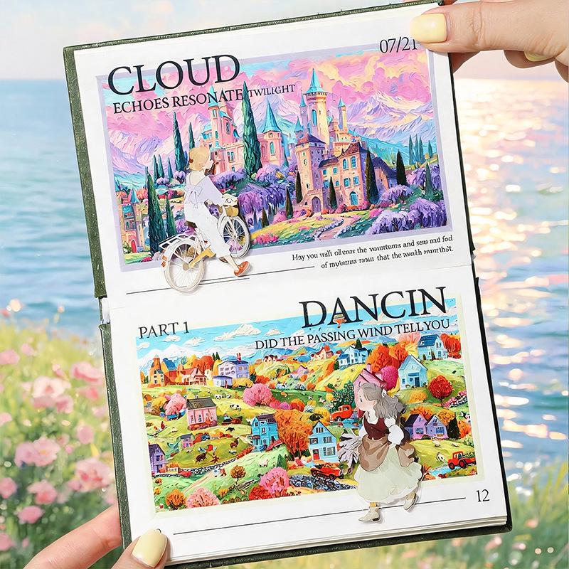 Fairytale Dreamy Scenery PET Tape: Dreamy Manor Series Decorative Stickers